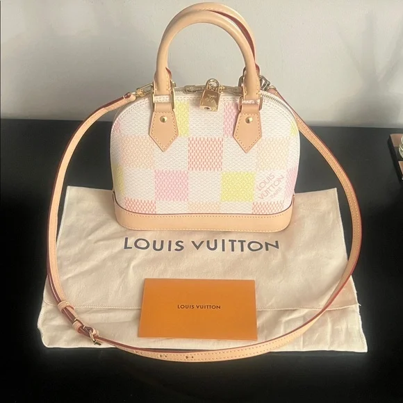 SALE! Louis Vuitton Damierlicious Giant Alma BB in Pastel colors - Picture 3 of 16